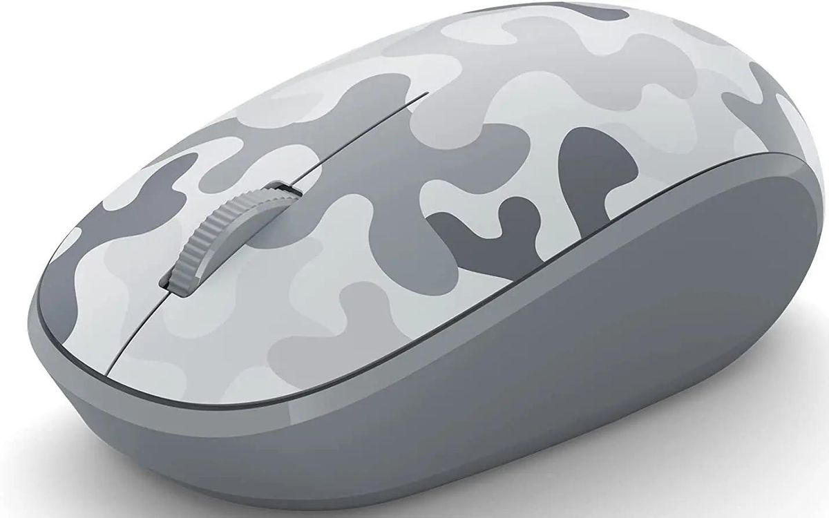 Мышь беспроводная Microsoft Arctic Camo, Bluetooth, оптическая, 4000dpi, серый [8kx-00005]